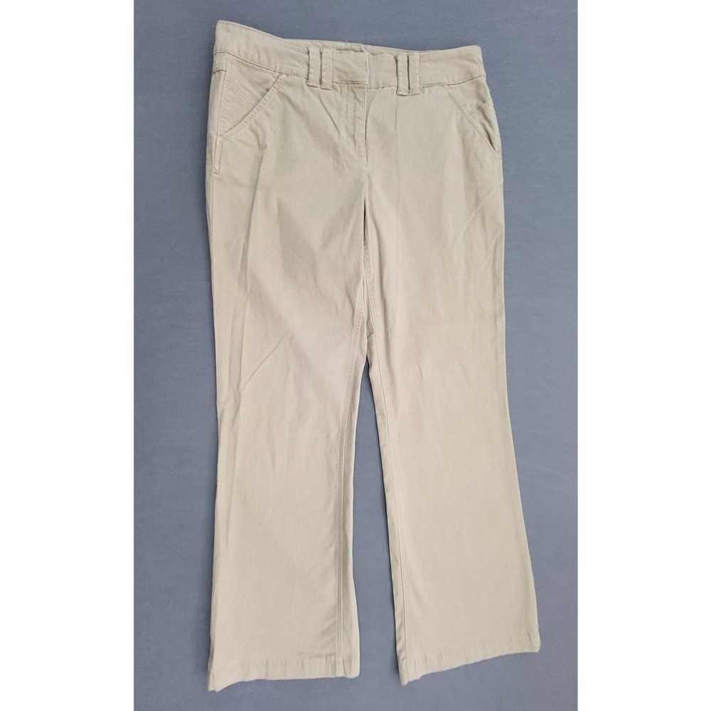 Tommy Hilfiger Womens‎ Khaki Chino Pants Size 10 Tan Straight Leg Stretch Casual